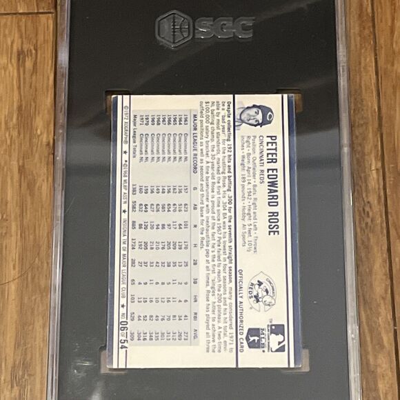 1972 KELLOGGS # 6 Pete ROSE REDS SGC 5 EX - Picture 3 of 3